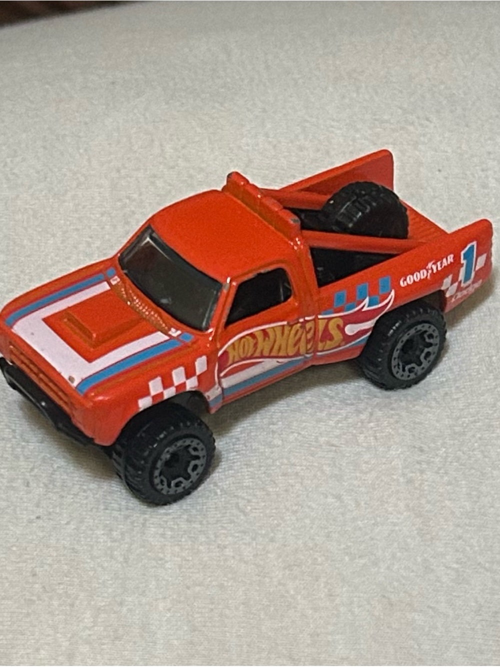 Hot Wheels 2021 HW Race Team '87 Dodge D100 Orange Pickup Truck 1:64 Scale